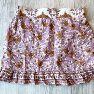 Altar’d State Floral Mini Skirt Size M